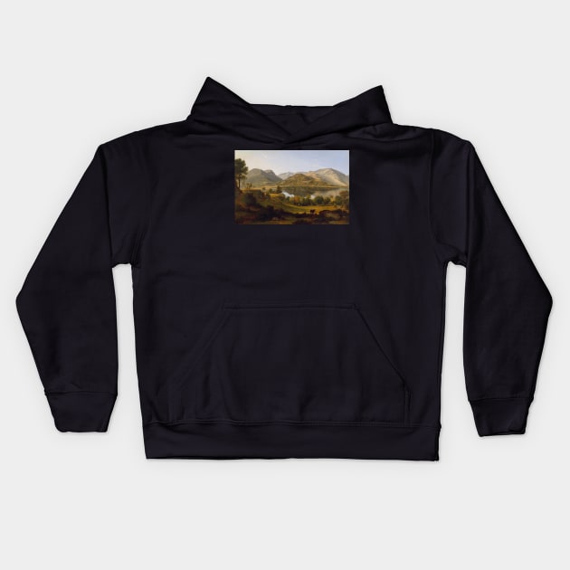 ullswater early morning 1824 - John Glover Kids Hoodie by Kollagio